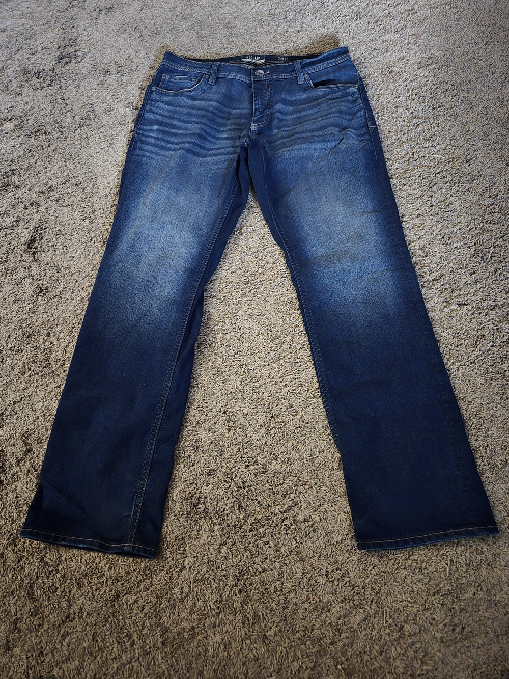 Reclaim Dark Blue Straight-Leg Jeans